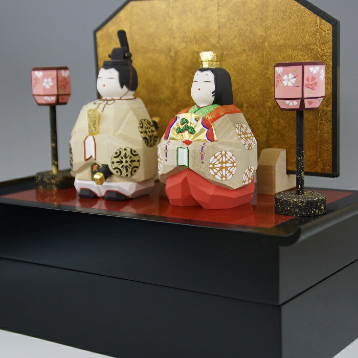 【ふるさと納税】奈良一刀彫　雛人形　明日香雛／一刀彫 ひな人形 桃の節句 お雛様 ひな祭り お祝い 女の子 健やか 成長 奈良 桜井市 伝統 工芸 高橋勇二