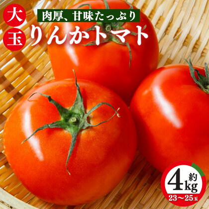 トマト 約4kg 23玉～25玉 りんかトマト とまと 野菜 奈良県 五條市