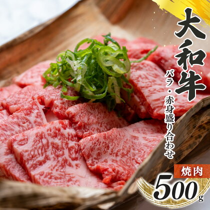 奈良県産 黒毛 和牛 「 大和牛 」 バラ ・ 赤身 盛り合わせ 焼肉 500g 肉 牛肉 奈良県 五條市