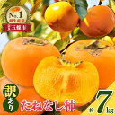 【ふるさと納税】【 令和 7年分 先行 予約 】 たねなし 柿 わけあり ! 約 7kg | 柿 かき カキ 果物 フルーツ くだもの 訳あり 家庭用 ご家庭用...