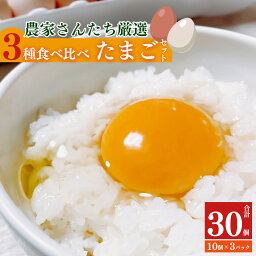 【ふるさと納税】五條のたまご 食べ比べセット 計30個 奈良県産 卵 たまご 玉子 奈良県 五條市 生卵