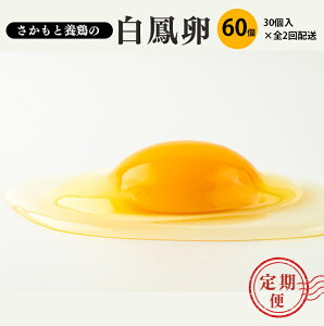 【ふるさと納税】【定期便】さかもと養鶏の白鳳卵60個（30個入×全2回配送） 奈良県産 卵 たまご 玉子 奈良県 五條市 生卵