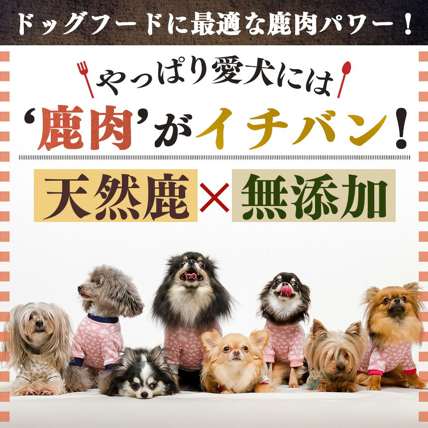【ふるさと納税】愛犬用【鹿肉工房】自社製造の無添加レトルト5点セット | 犬用おやつ ジビエ ドッグフード 手作り 無添加 鹿肉 ジビエフード 犬 ペット おやつ | 奈良県 五條市 f292079-gojo-10000620 奈良県五條市 サンプル画像2