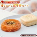 【ふるさと納税】柿もなか(12個)と蜜珠柿(8個)セット | お菓子 スイーツ 最中 もなか モナカ 柿 かき カキ 奈良県 五條市