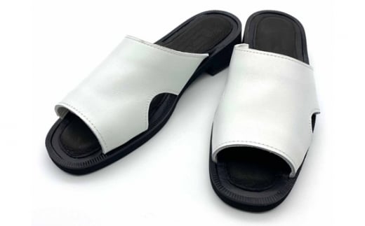 15位! 口コミ数「0件」評価「0」WRAP SANDALS ホワイト×ブラック×ブラック 23cm ／ マルサンフットウェアー サンダル レザー 軽量 奈良県 御所市