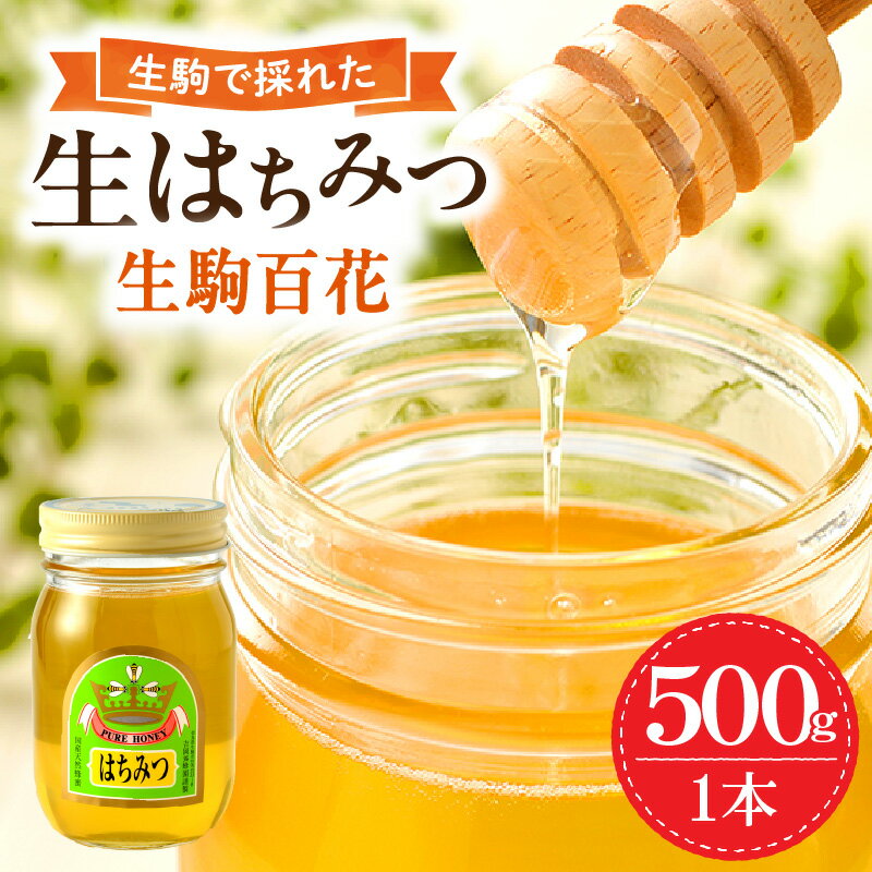 【ふるさと納税】蜂蜜 生はちみつ デザート スイーツ 生駒で採れたはちみつ 生駒百花 500g 蜂 蜜 甘味料 ミツバチ 非加熱 非調合 上品 ギフト 贈り物 プレゼント ヨーグルト お菓子 お取り寄せ 防災 備蓄 奈良県 生駒市 送料無料