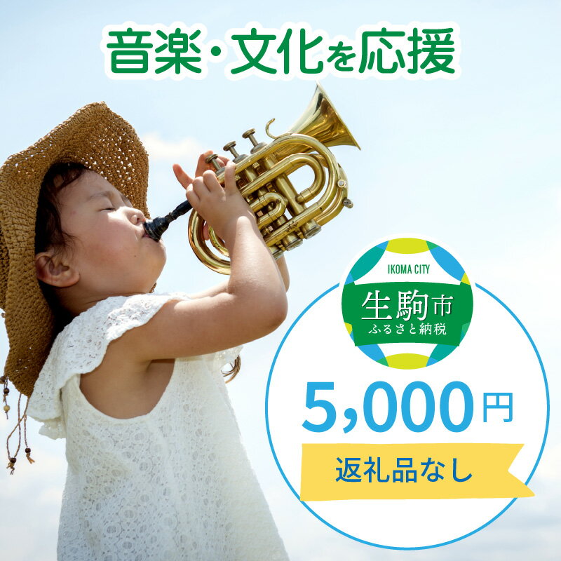 「音楽・文化」を応援 (返礼品なし) 5000円 寄附のみ申込みの方