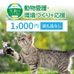 【ふるさと納税】「動物愛護・環境づくり」を応援（返礼品なし） 1000円 寄附のみ申込みの方