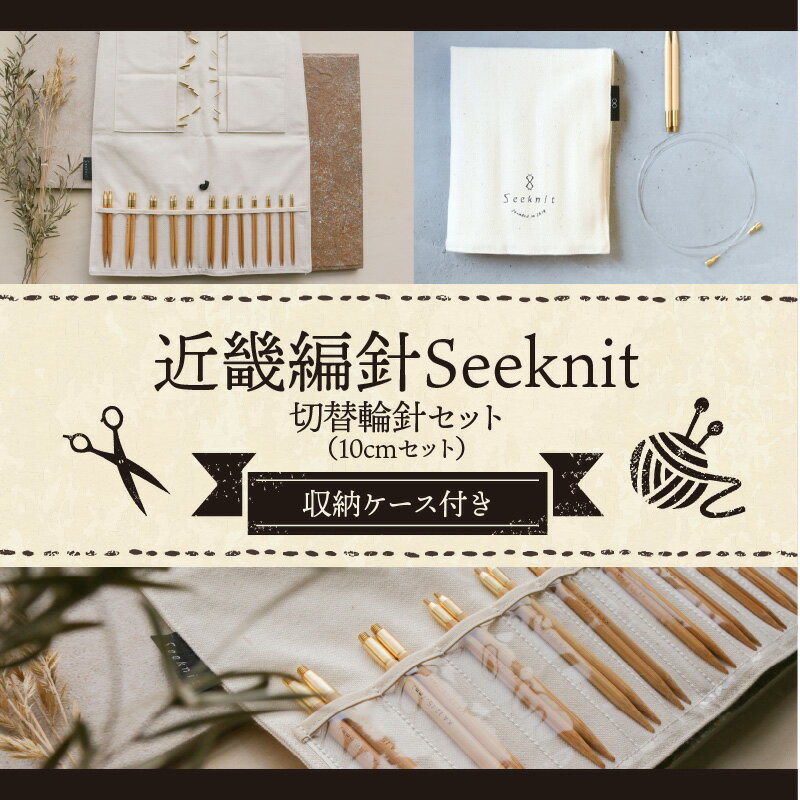 【ふるさと納税】 近畿編針 Seeknit 切替輪針セット 編み針 10cm セット 収納ケース付き 硬質竹 カビが生えにくい 100年以上の歴史 ニッティングツールメーカー 日用雑貨 雑貨 ツール 趣味 編み物 道具 手芸 輪針 小物 奈良県 生駒市 送料無料