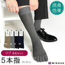 【ふるさと納税】【セレクトソックス5本指】 リブ 4色組 / 紳士 ソックス 靴下 くつ下 メンズ 男性 ビジネス カジュアル 消臭 ギフト おしゃれ 奈良県 ...