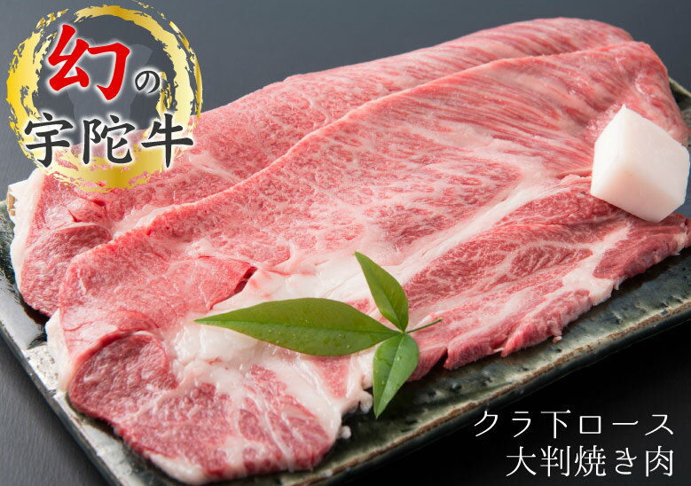 (チルド)宇陀牛　黒毛和牛　クラシタ　ロース　大判焼肉用　約2kg／冷蔵発送　新鮮なお肉　希少　特産　マニアの通うブランド牛　肉通　奈良県　宇陀市　菟田野　山繁