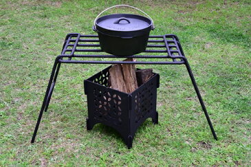 【ふるさと納税】焚火用 ファイヤーグリルテーブル/アウトドアグッズ キャンプ用品 BBQ バーベキュー キャンパー