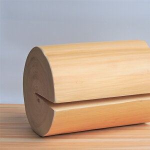 【ふるさと納税】森の丸太スツール<ヒノキ/磨き丸太仕上げ> オットマン 椅子 背割りあり 天然素材 LOGSTOOL通販格安セール情報 楽天 通販