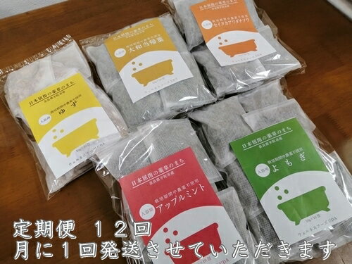 【ふるさと納税】定期便 12回 入浴用 パック ...の商品画像