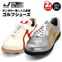 【ふるさと納税】 ゴルフ シューズ ( 2足 セット ・ カンガルー 革 & 人工皮革 ) カラー オーダー 履き心地 抜群 人気 初心者 おすすめ フィット感...