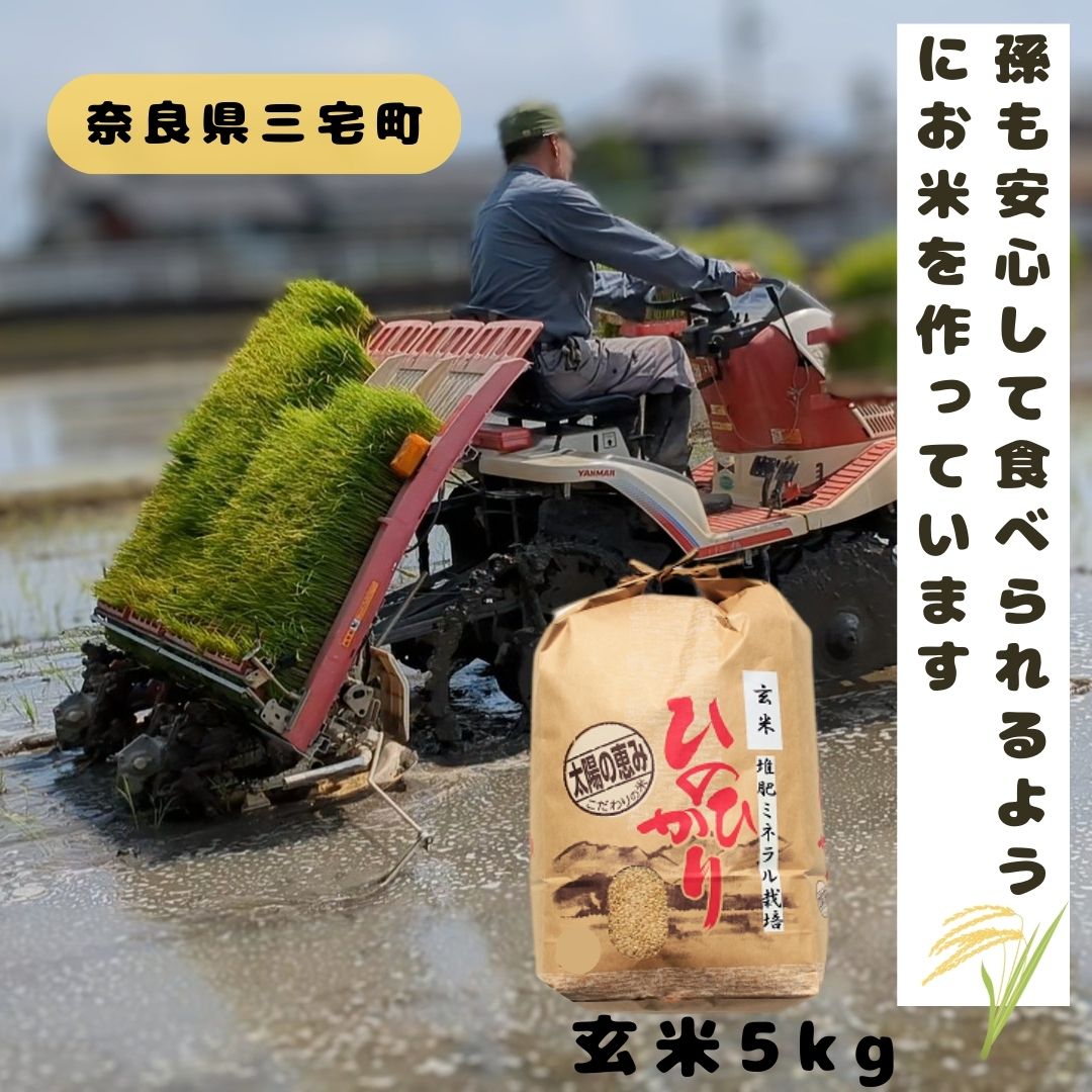 【ふるさと納税】「ひのひかり」白米 玄米 可 5kg ～10kg 志埜さんが丹精込めて作った米 奈良県 三宅町 ヒノヒカリ おいしい 冷めても もちもち 堆肥ミネラル栽培米