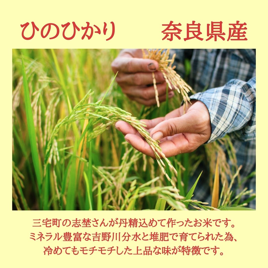 【ふるさと納税】【3回定期便】「ひのひかり」白米 玄米 可 5kg × 3ヶ月 連続でお届け 15kg 奈良県 三宅町 志埜米穀店 ヒノヒカリ 冷めてもおいしい もちもち 堆肥ミネラル栽培米