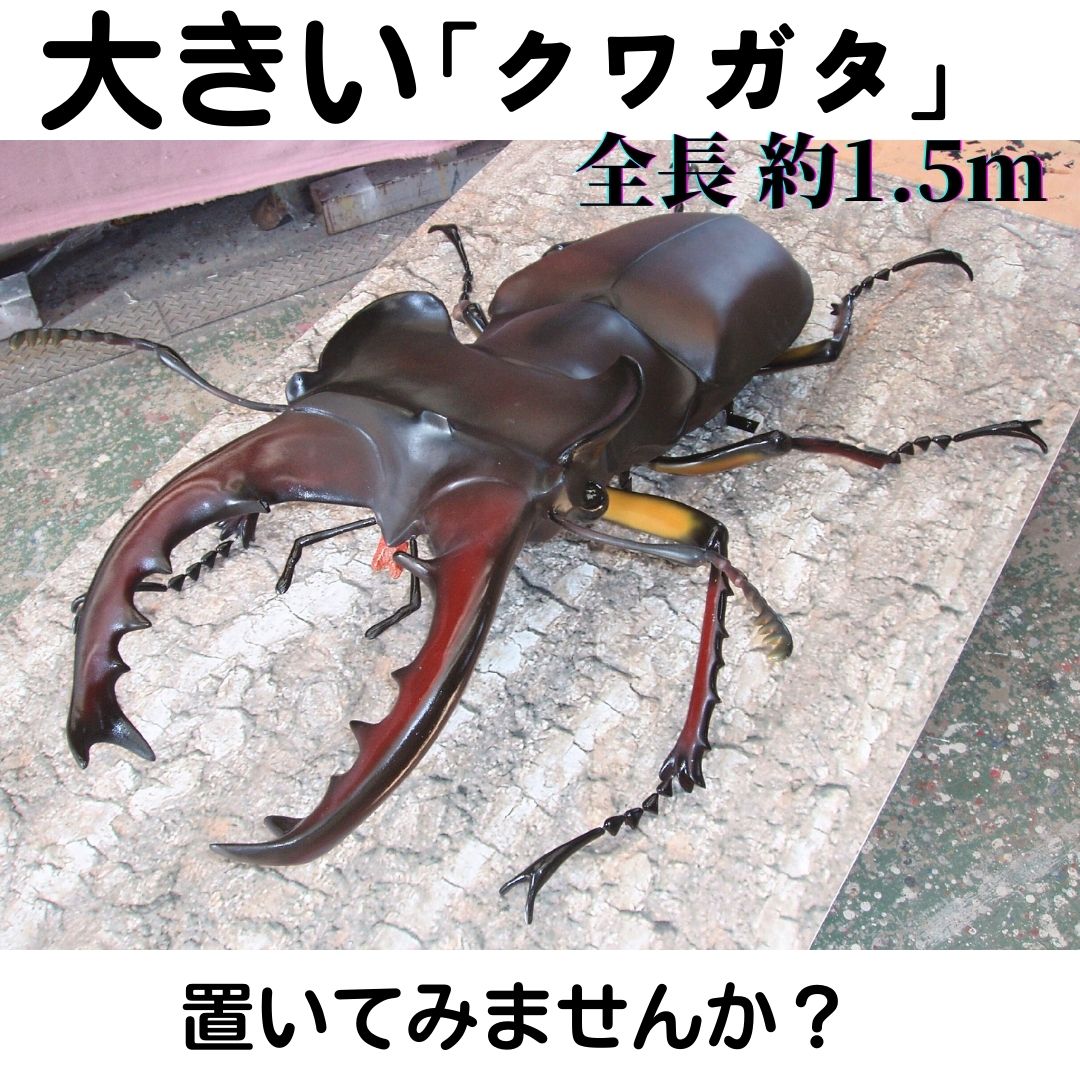 ミヤマ クワガタ 大型 リアル 模型 クワガタ 昆虫 おもちゃ 飾り(透明ケース付)