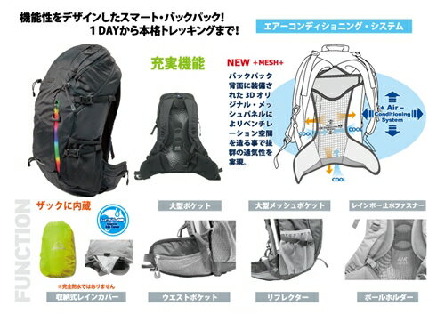 【ふるさと納税】リュックサック HIKER18 ダークブルー GROWHILL ／ ジェイクリエイト ハイキング レインカバー 鞄 アウトドア ギフト 奈良県 田原本町