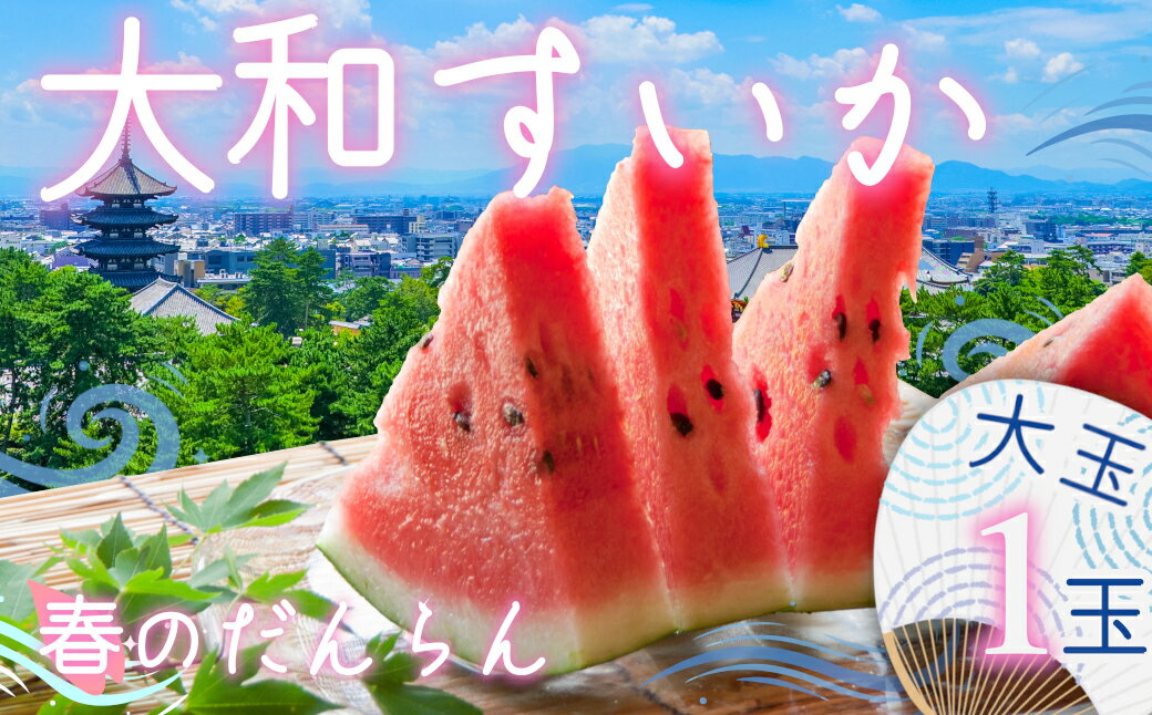 【ふるさと納税】大和スイカ「春のだんらん」【2025年6月初旬~6月下旬ごろ発送予定】 / ヒロちゃんファーム 西瓜 スイカ すいか 果物 フルーツ デザート 奈良県 田原本町
