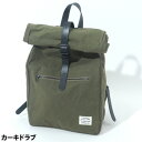 【ふるさと納税】ALBERTON社の米軍帆布ARMY DUCKのロールバックパック カーキードラブ色【1446263】