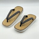 【ふるさと納税】信貴×雪丸 毘沙門亀甲 SNEAKERS雪駄(BS白あじろ05青海波) 下駄 スニーカー クッション 滑りにくい 伝統 竹 履物 手作業 箱入り