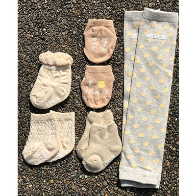 【ふるさと納税】くちゅした ソックチュ 俺に任せろ5足セット 女児 7-9cm 新生児用 広陵町 ベビーソックス