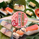 【ふるさと納税】柿の葉寿司定期便【6回】 奈良県 名物 柿の葉寿司 寿司 すし さけ さば お祝い お寿司 お土産 正月 お盆 日本 料理 伝統 冷蔵 和食 ご...