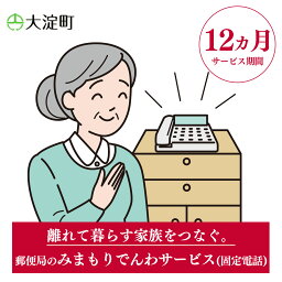 【ふるさと納税】郵便局のみまもりサービス みまもりでんわサービス(12ヵ月)(固定電話) 郵便局 みまもり 固定 電話 サービス