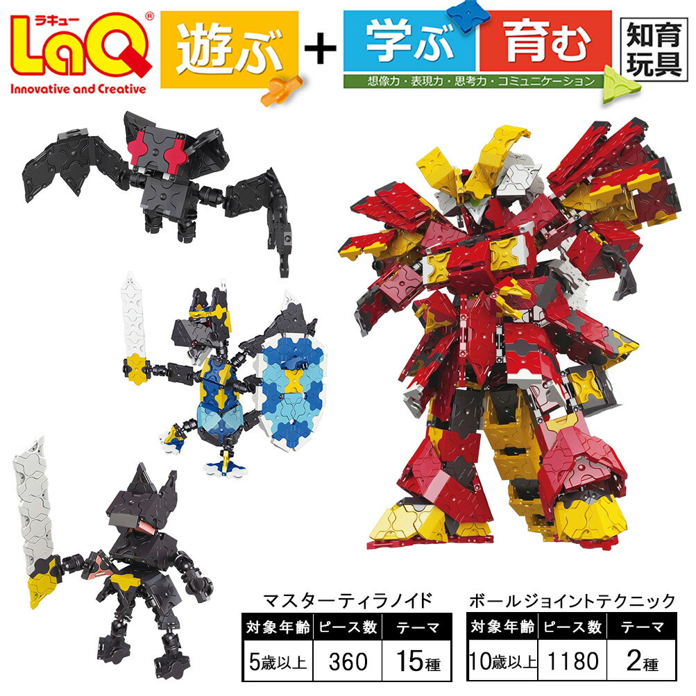 【ふるさと納税】LaQ マスターティラノイド+ボールジョイントテクニック おもちゃ 玩具 育む 知育玩具 つくって楽しい ラキュー laq 玩具 おもちゃ ブロック プレゼント