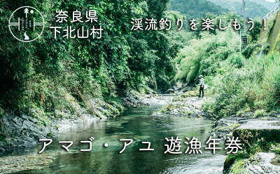 楽天ふるさと納税　【ふるさと納税】奈良 下北山村 アマゴ・アユ 遊漁年券 川釣り 渓流釣り 【令和6年3月～9月有効】