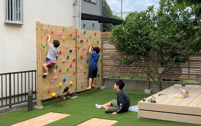 【ふるさと納税】木製 ウッドウォール 無塗装 防腐加工済 国産材 間伐材使用 環境配慮 外遊び 屋外 アスレチック 遊具 公園