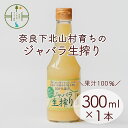 【ふるさと納税】奈良下北山村 じゃばら生搾り 300mlx1本 じゃばら果汁100％ 柑橘 奈良下北山村育ちのジャバラ