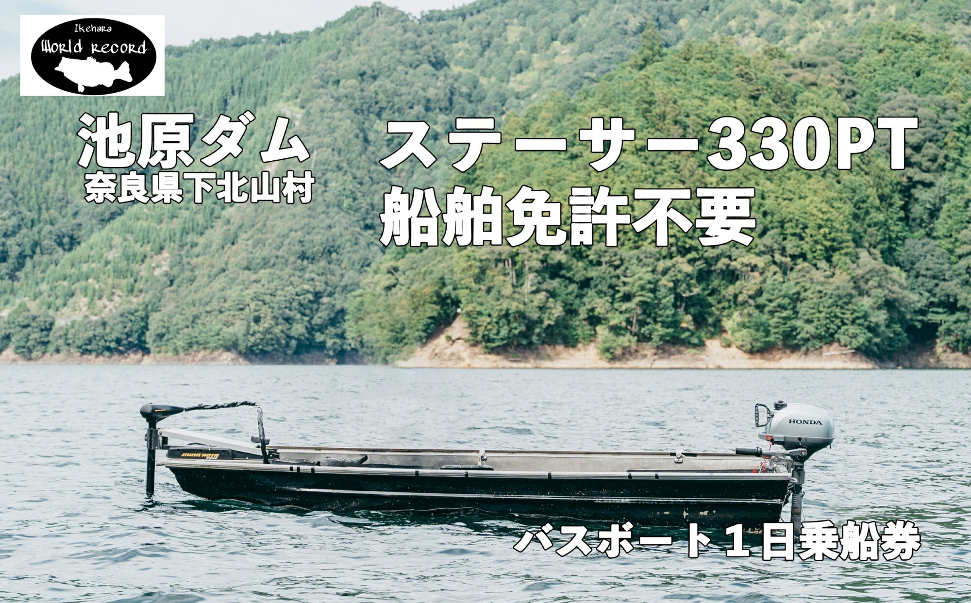 【ふるさと納税】池原ダム レンタルボート【ステーサー330PT 2馬力 免許不要 】 ワールドレコード池原 ..