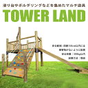 【ふるさと納税】TOWER LAND アスレチック 遊具 公園 自然工房 奈良県上北山村 国産木材　｜ 新築 お祝い プレゼント 入学 入園