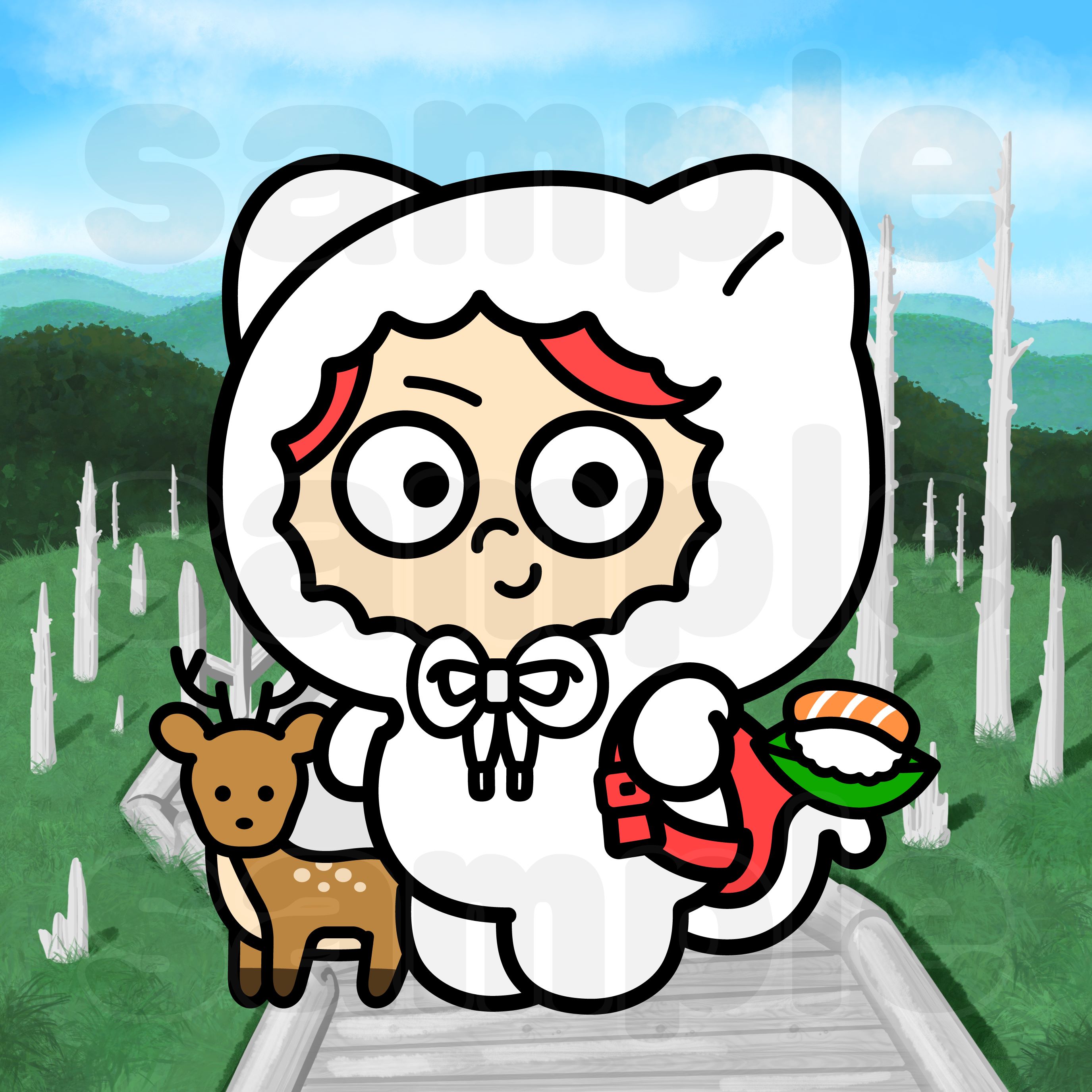 日本を旅するNFT[上北山村xNCP] アート 旅 絵 キャラクター ねこ 記念 限定 奈良県 上北山村