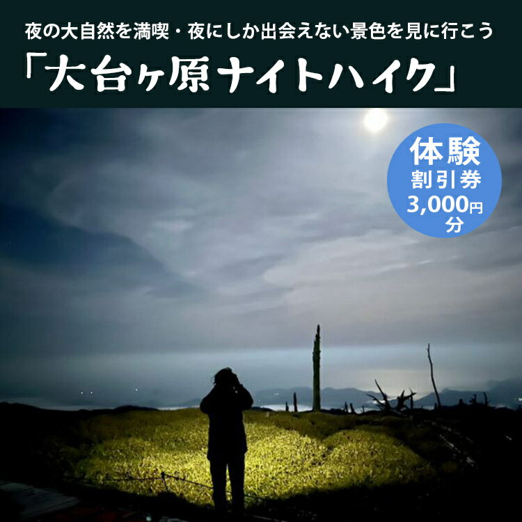 「大台ヶ原ナイトハイク」夜の大自然を満喫・夜にしか出会えない景色に行こう体験割引券(3,000円分) 奈良県 上北山村