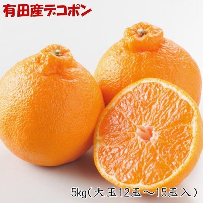 【ふるさと納税】【お味濃厚】紀州有田産の大玉デコポン約5kg(12玉～15玉入り・青秀以上) ★2025年1月中旬頃より順次発送【TM25】 | 和歌山県 楽天ふるさと 納税 支援品 返礼品 お取り寄せグルメ お取り寄せ 取り寄せ グルメ フルーツ 果物 くだもの 柑橘 柑橘類 デコポン