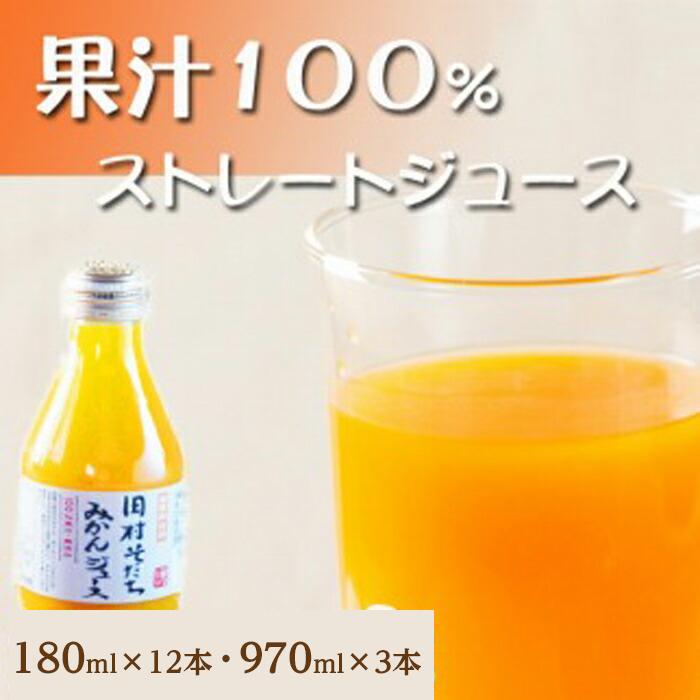 6位! 口コミ数「0件」評価「0」果汁100％田村そだちみかんジュース　180ml×12本／970ml×3本 | 和歌山県 和歌山市 和歌山 楽天ふるさと 納税 支援品 返礼･･･ 