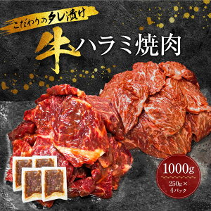 【ふるさと納税】新【名店の味】こだわりのタレ漬け牛ハラミ焼肉1000g（上ハラミ）（250×4パック） | 和歌山県 和歌山市 和歌山 楽天ふるさと 納税 支援品 返礼品 お取り寄せグルメ 取り寄せ グルメ 焼肉 焼き肉 牛肉 お肉 牛 肉 焼肉用 ハラミ はらみ 1kg 牛ハラミ