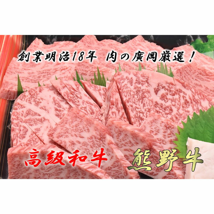 【ふるさと納税】和歌山産 高級和牛『熊野牛』ロース盛合せ焼肉