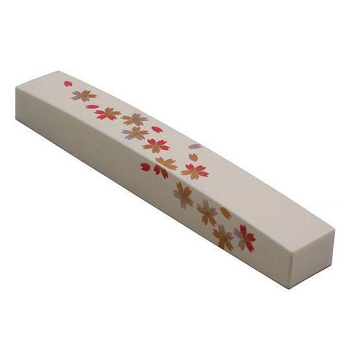 【ふるさと納税】紀州漆器 文鎮 ペーパーウェイト 長型 白 桜