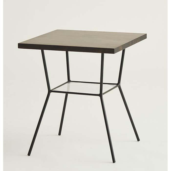 【2色展開から選べる】 無垢材を使ったサイドテーブル D480xW480xH545 和歌山県海南市
