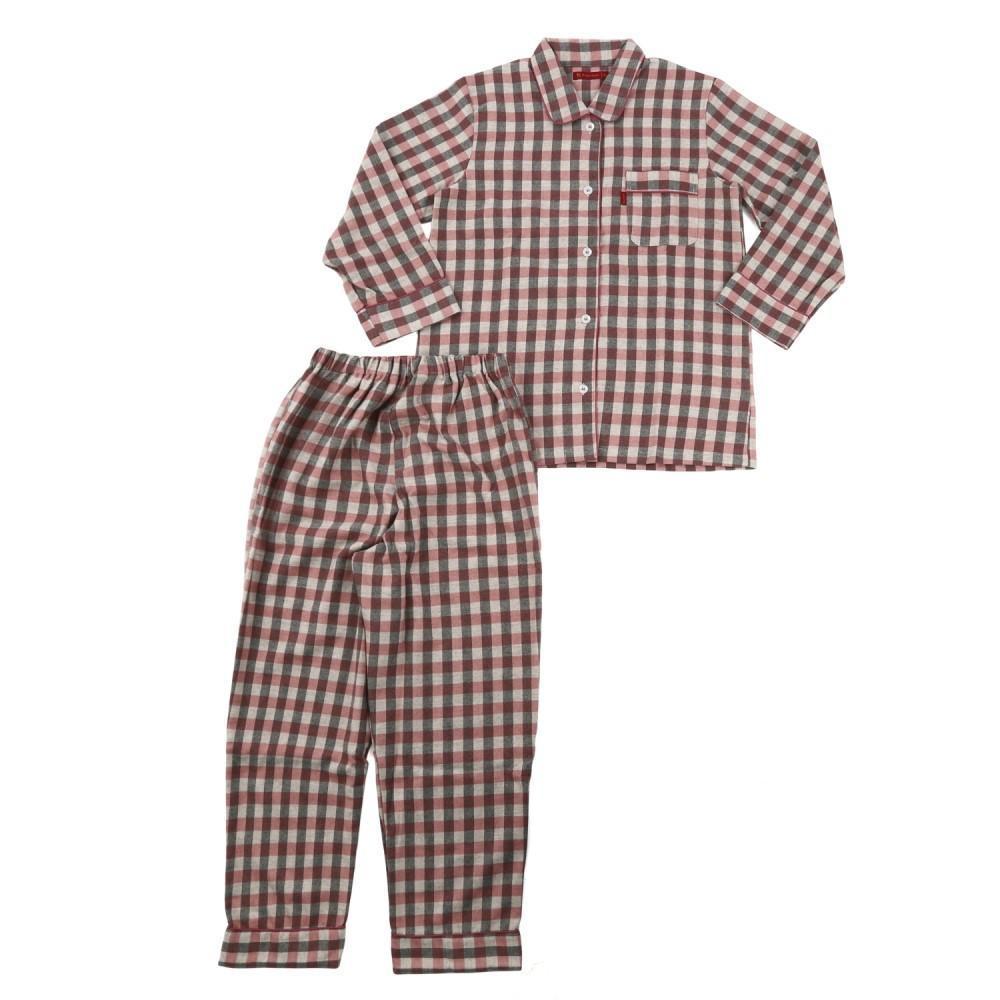 【ふるさと納税】【2色展開 M L】ヤクウール 格子柄 レディスパジャマ | 服 レディース衣料 ファッション 人気 おすすめ 送料無料