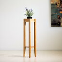 【ふるさと納税】トール花台 消毒液スタンド 升型天板 ナチュラル aku101239601