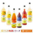 【ふるさと納税】【選べる単品・セット】果汁入り梅酒シリーズ 紀州の梅酒 みかん・いちご・レモン・パイナップル・ゆず・ブルーベリー | 酒 お酒 さけ 人気 おす...