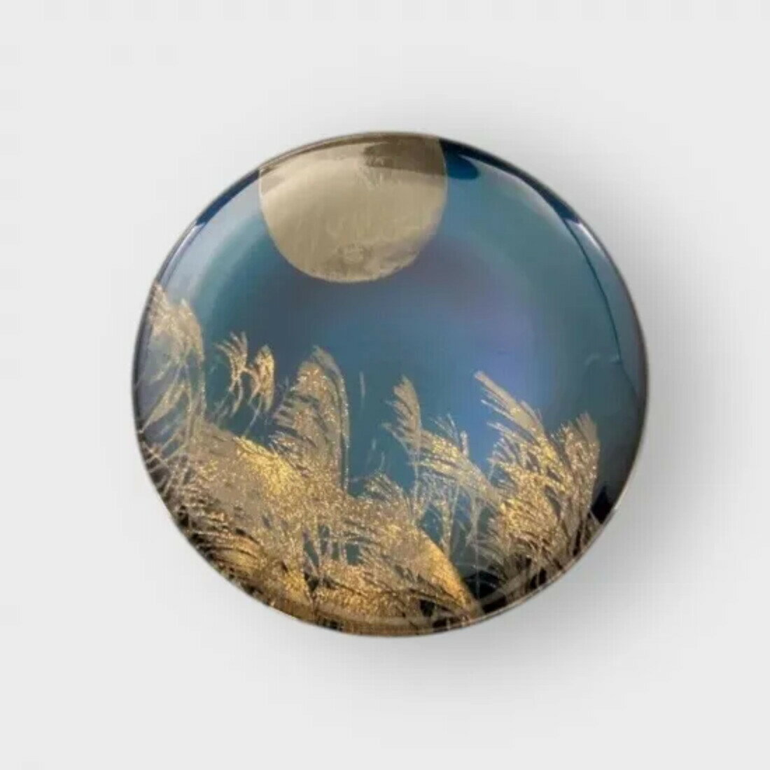 丸小皿 すすき シアンブルー | 食器 パーティ 漆器 工芸品 クラフト 民芸 人気 おすすめ 送料無料 ギフト プレゼント 贈り物