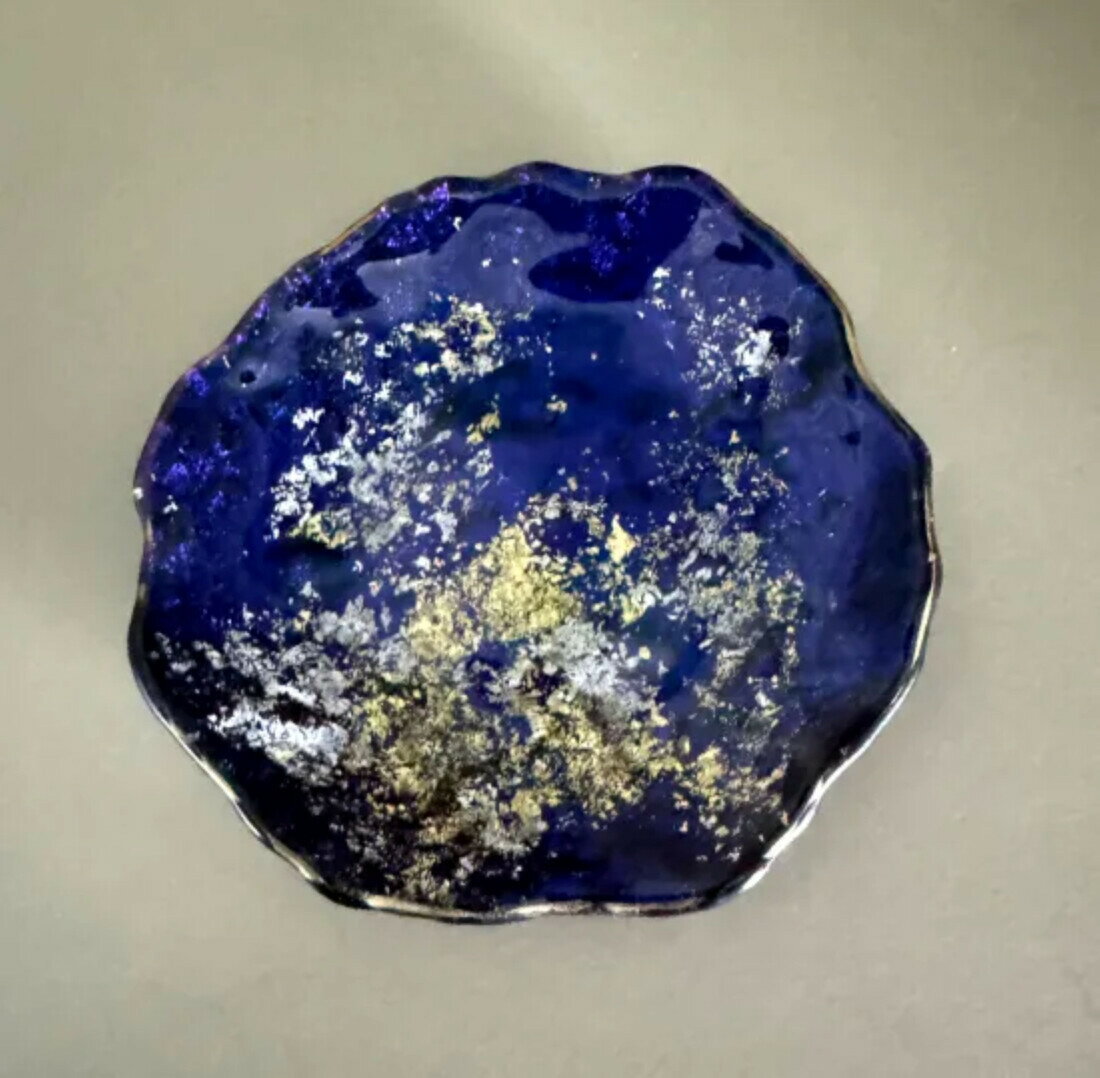 豆皿 口金ロック マジョブルー | 食器 パーティ 漆器 工芸品 クラフト 民芸 人気 おすすめ 送料無料 ギフト プレゼント 贈り物