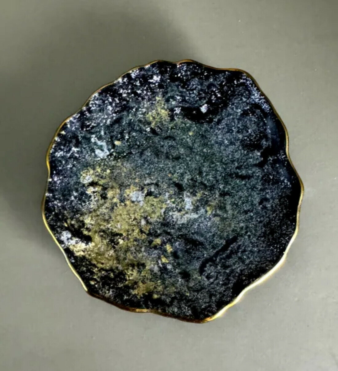 豆皿 口金ロック ラメブラック | 食器 パーティ 漆器 工芸品 クラフト 民芸 人気 おすすめ 送料無料 ギフト プレゼント 贈り物