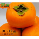 【ふるさと納税】【先行予約 2025年秋順次発送】秋の味覚のたねなし柿(3Lサイズ 10〜12個)【1508705】